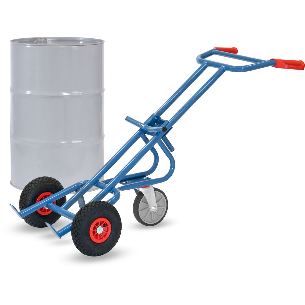 fetra® Drum trolley 1072 with pneumatic tyres