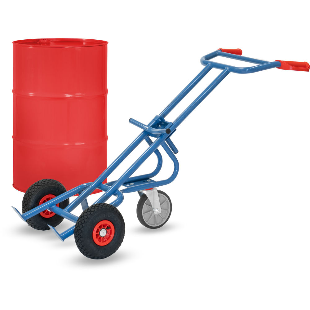 fetra® Drum trolley 1072 with pneumatic tyres