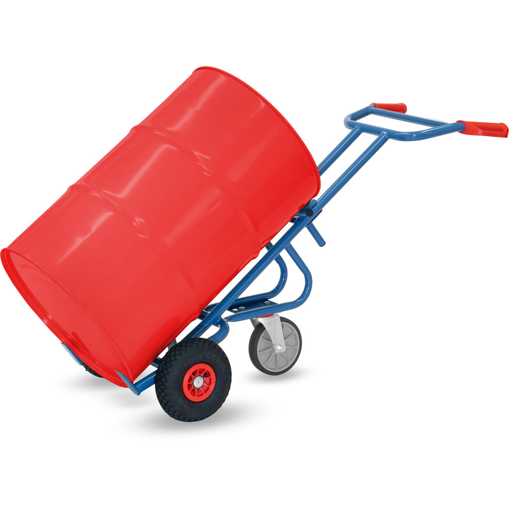 fetra® Drum trolley 1072 with pneumatic tyres