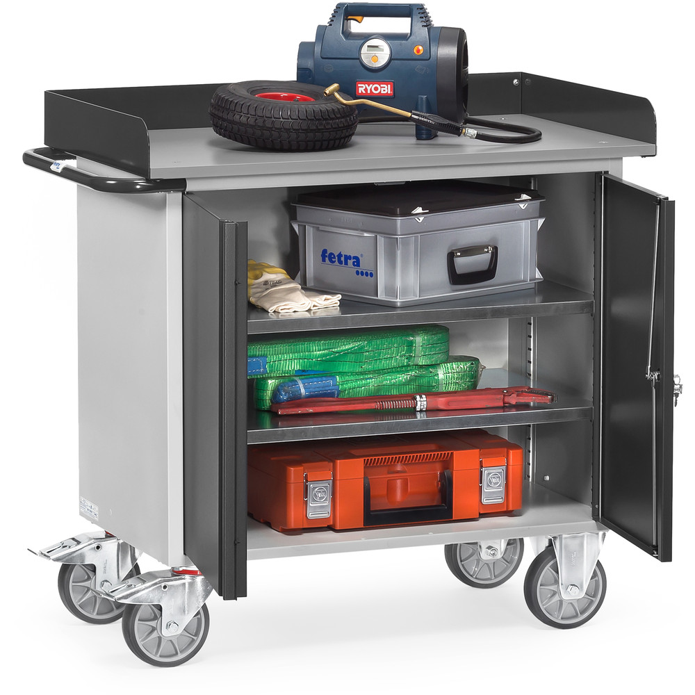 fetra® Workshop cart GREY-EDITION 12456-7016 with skirting