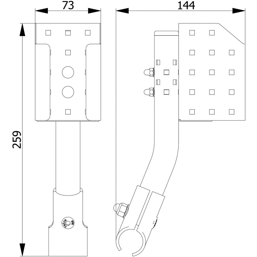 fetra® Disinfectant holder for Bode-bottles 500 ml 