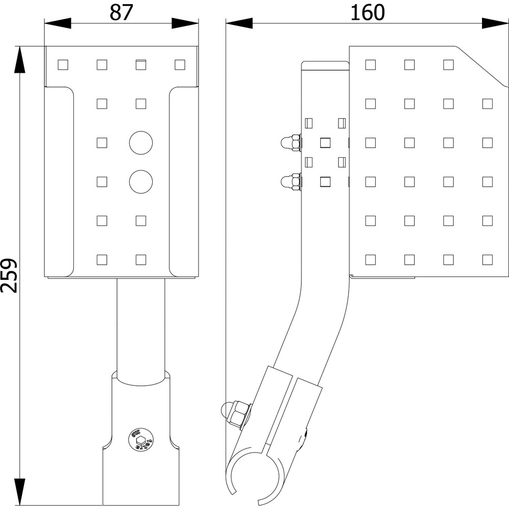 fetra® Disinfectant holder for Bode-bottles 1000 ml 