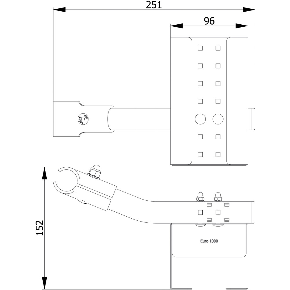 fetra® Disinfectant holder for Bode-bottles 1000 ml 