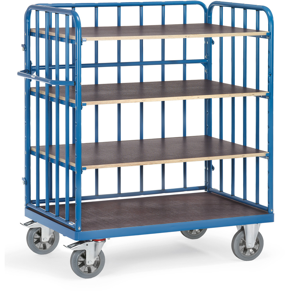 fetra® Super-MultiVario-Shelved trolley 18213-1 - heavy loads transporter