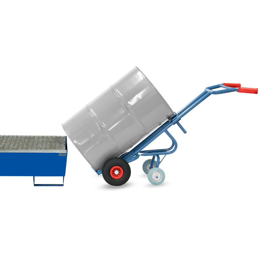 fetra® Drum trolley 2079 - with 2 supporting castor wheels