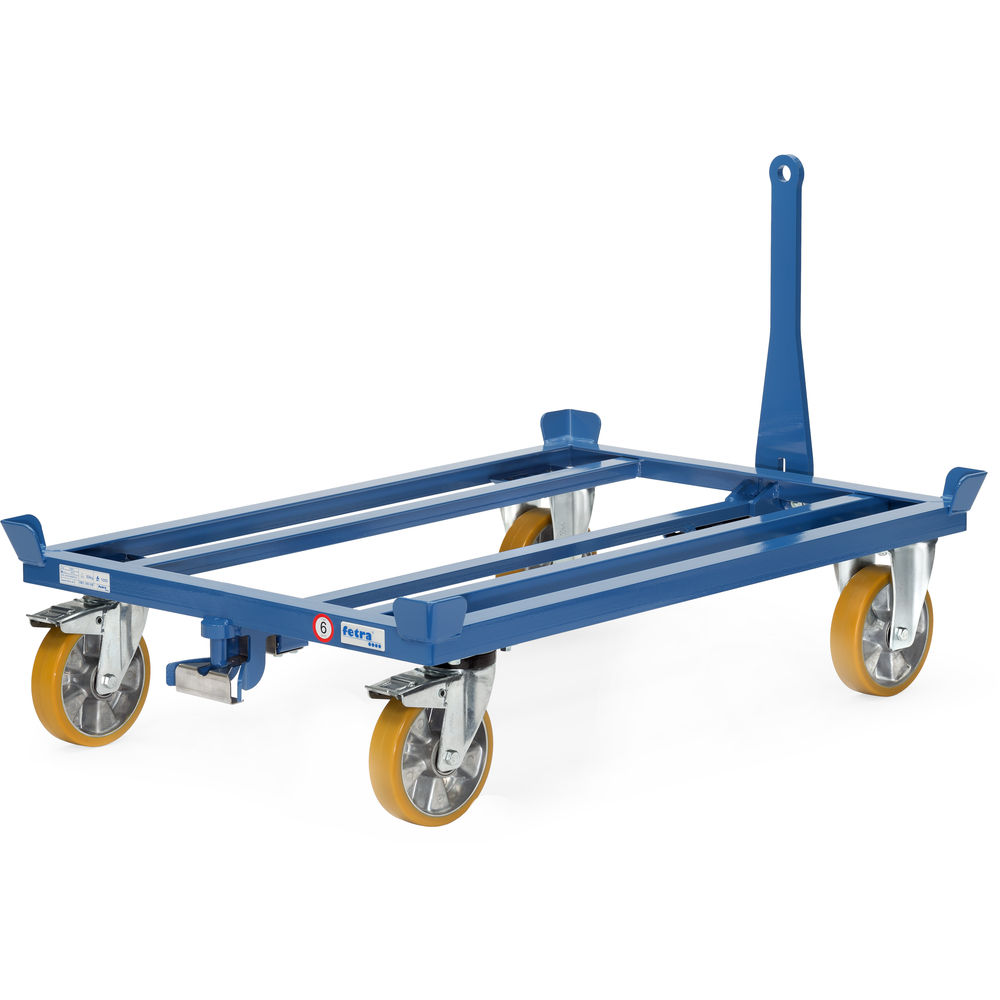 fetra® Pallet dolly as tugger train - up to 5 pallet dollies couplable
