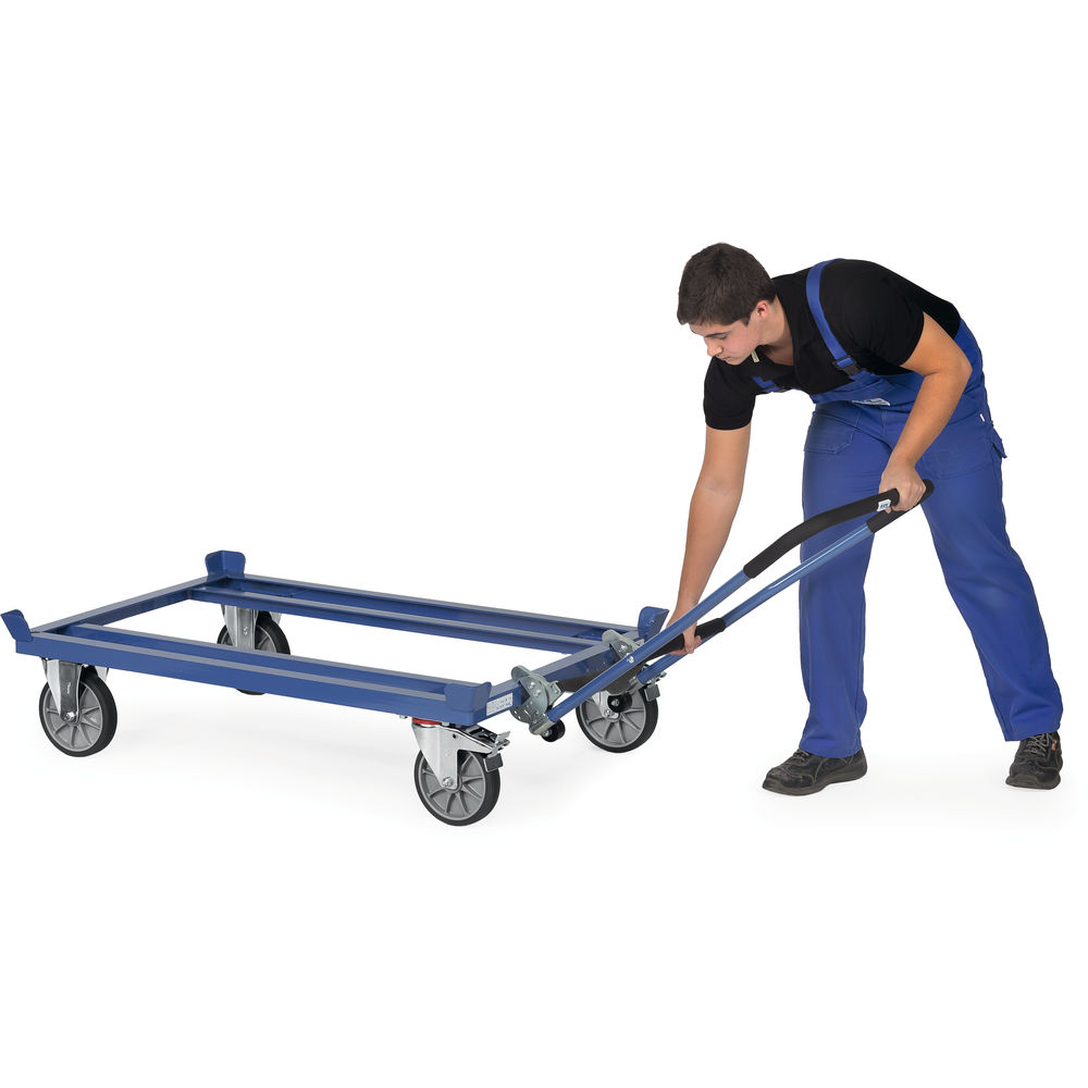 fetra® Self-locking push handle 22892 for pallet dollies
