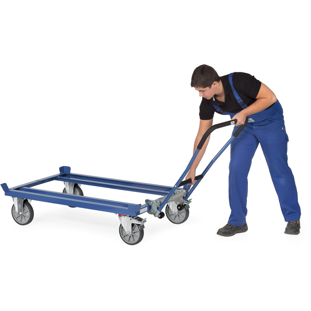 fetra® Self-locking push handle 22892 for pallet dollies