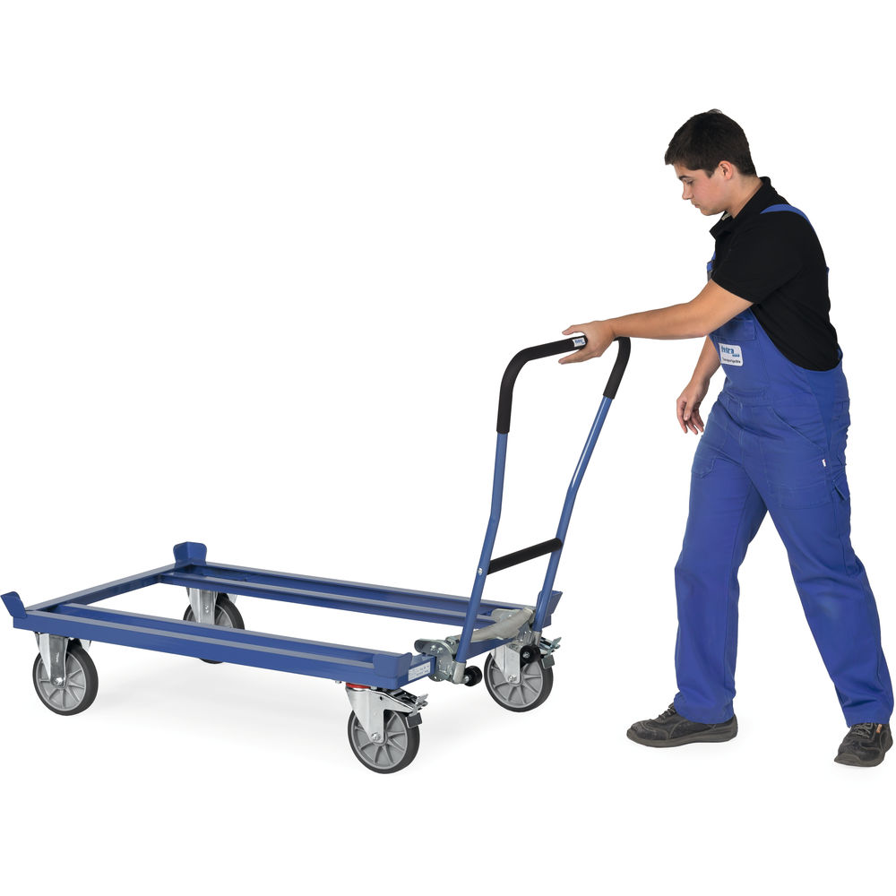 fetra® Self-locking push handle 22892 for pallet dollies