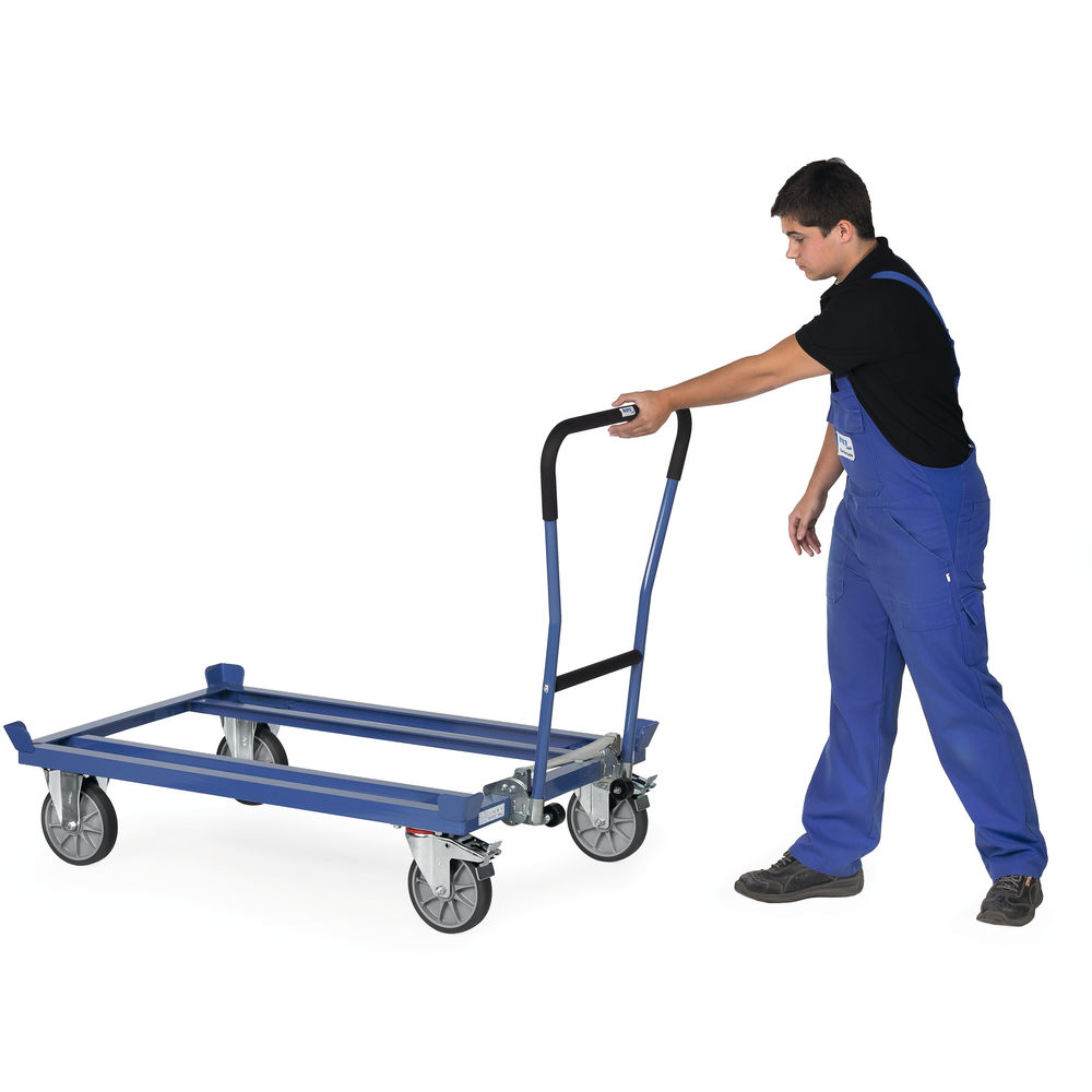 fetra® Self-locking push handle 22892 for pallet dollies
