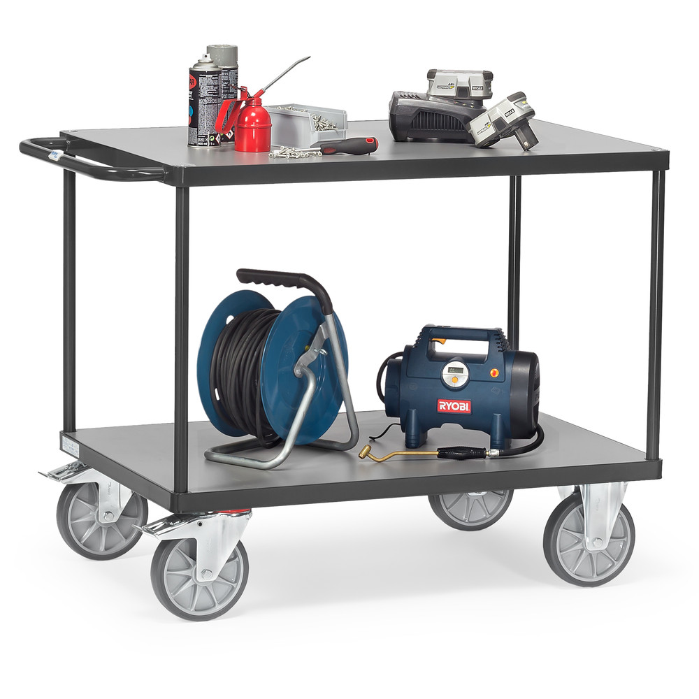 fetra® Table top cart 2400-7016 with 2 shelves