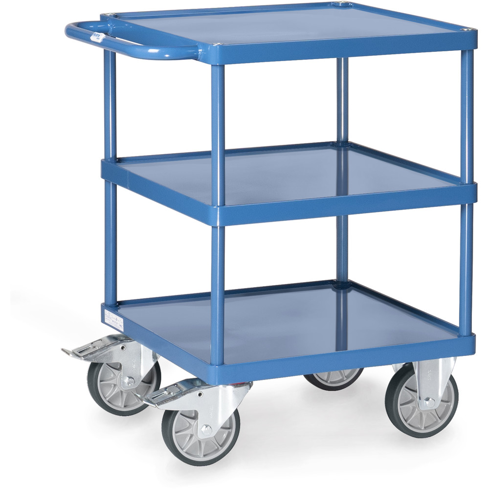 fetra® Table top cart 2416W - squared platform