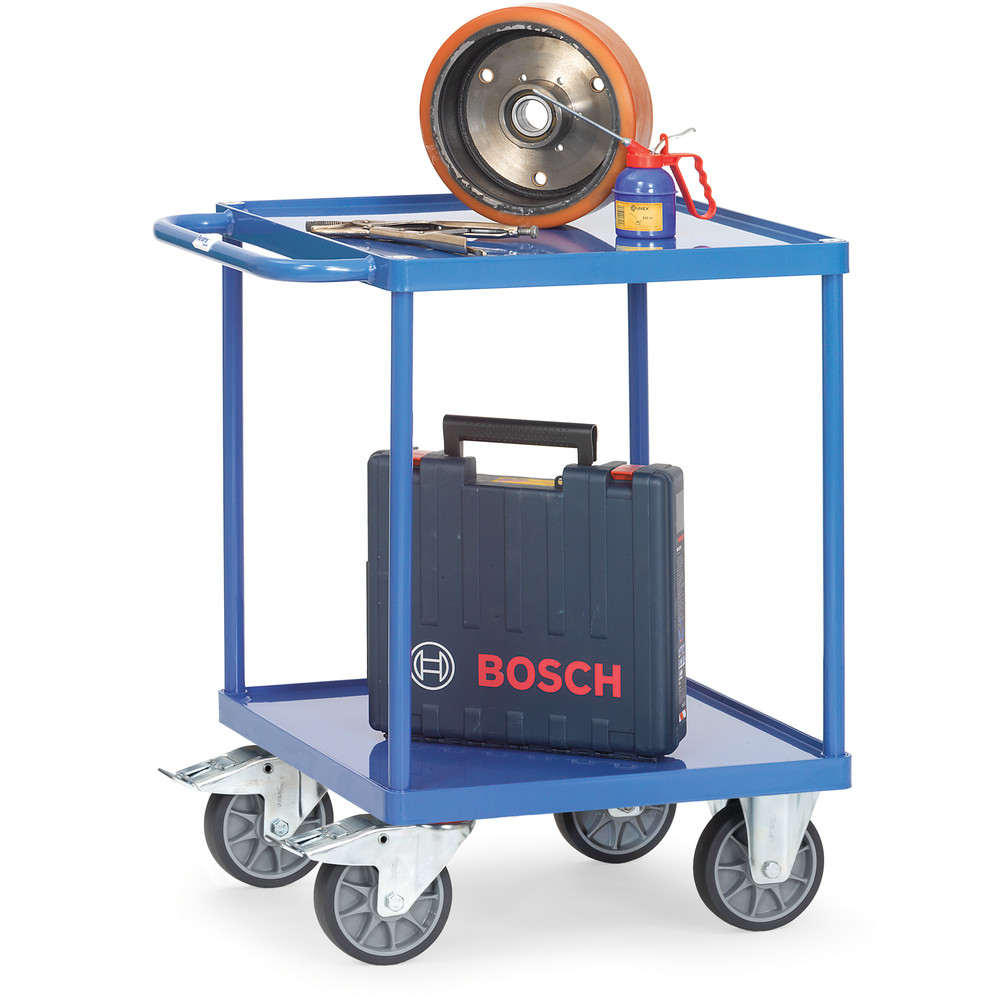 fetra® Table top cart 2496W - squared platform