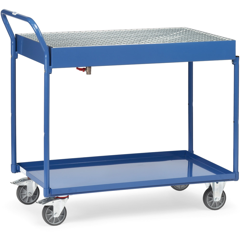 fetra® Table top cart 2722-with steel plate trays