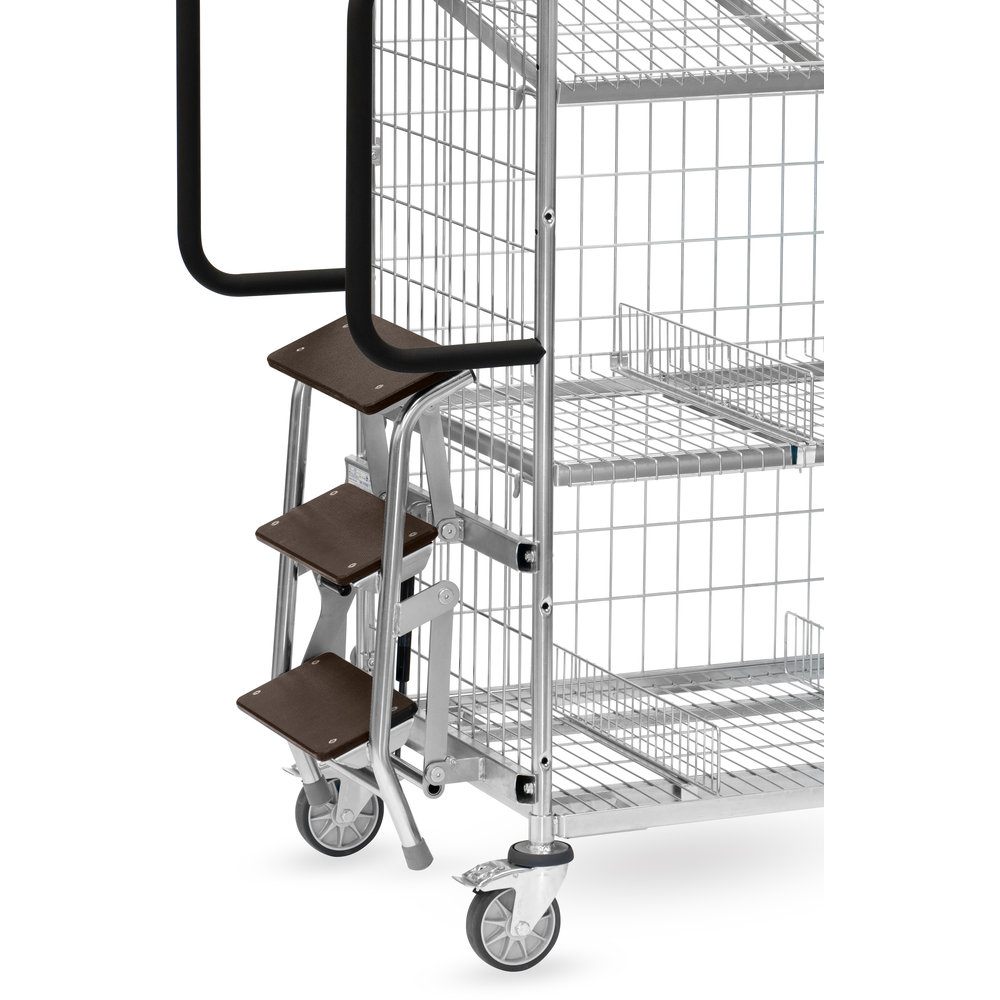 fetra® Steps 28TS6 for galvanised storeroom trolleys
