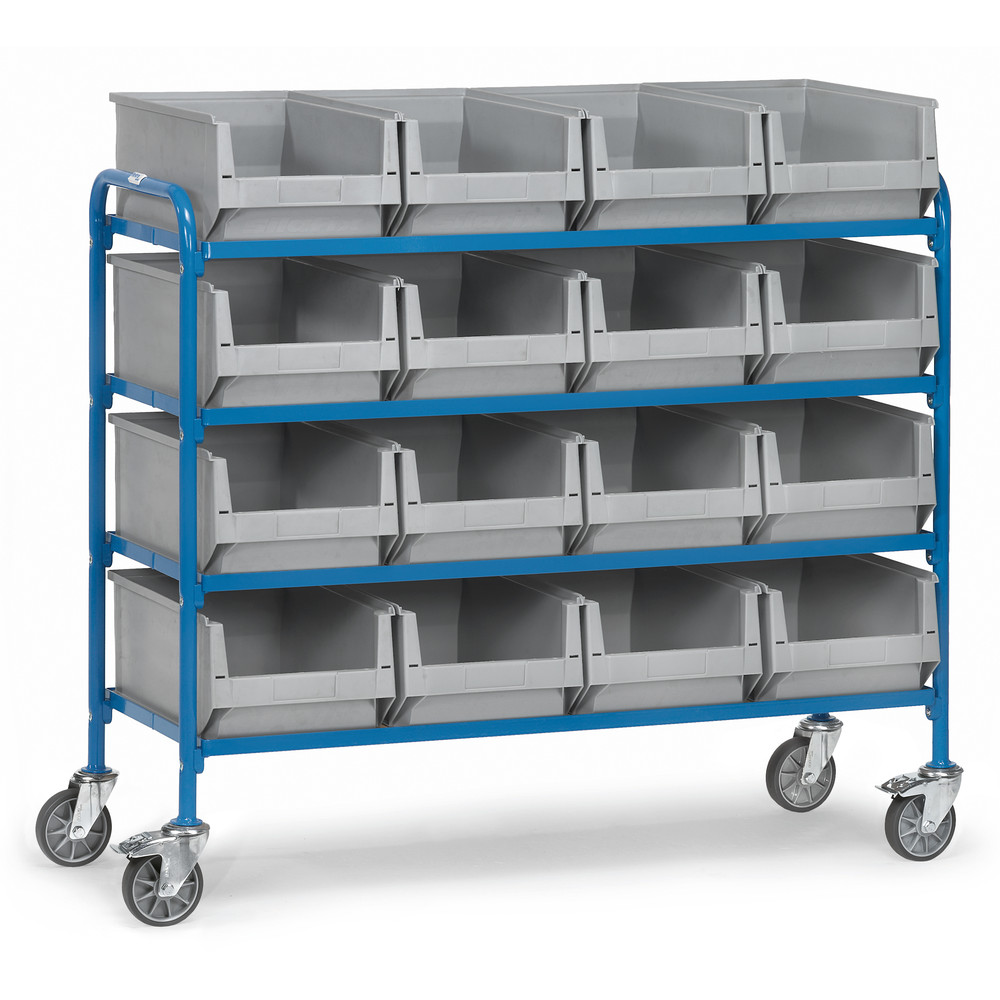 fetra® Storage trolley 32951 with boxes