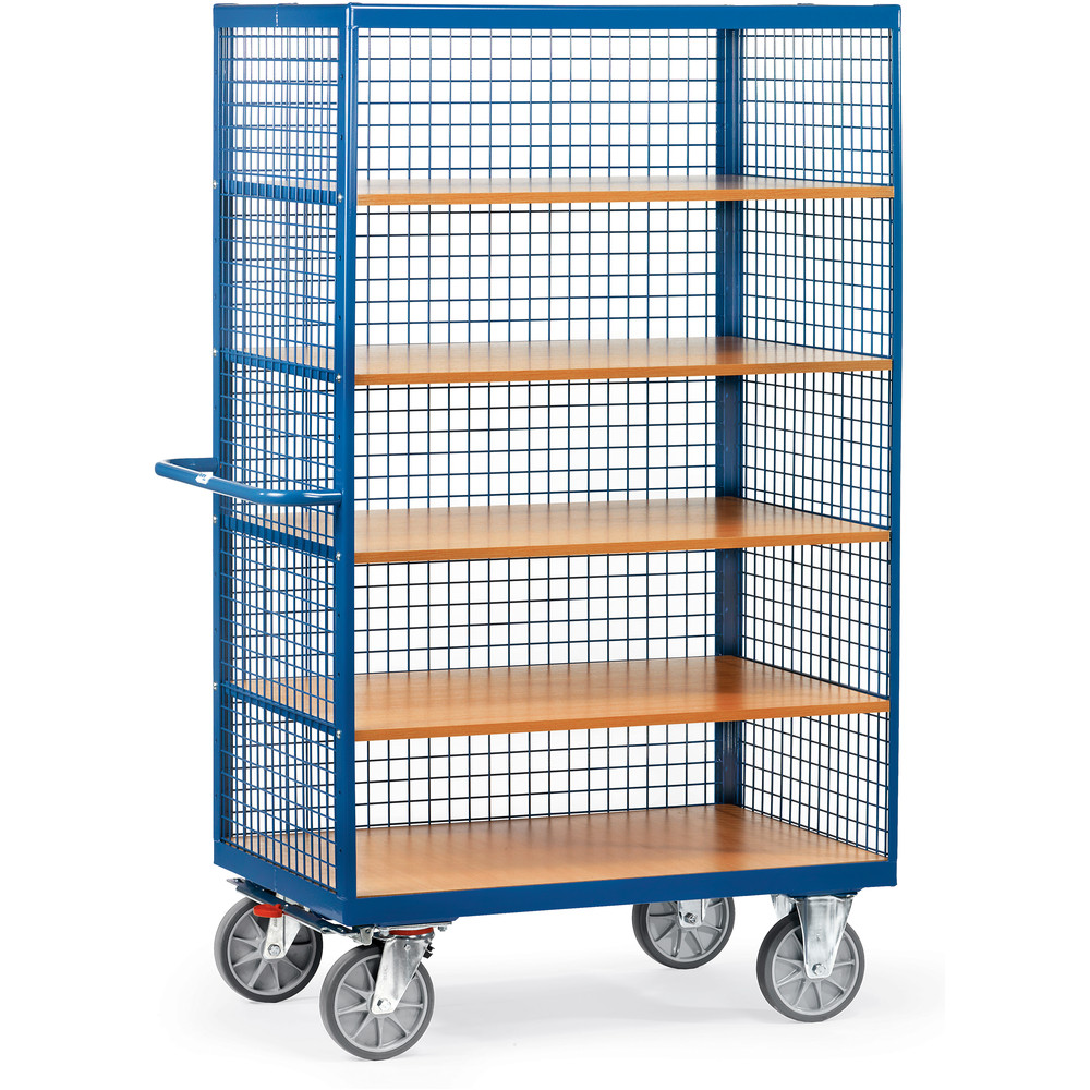 fetra® Box cart 3392 with wire lattice