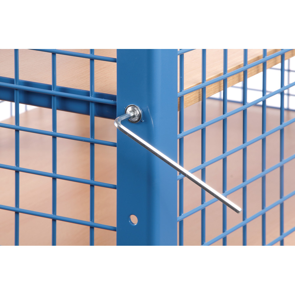 fetra® Box cart 3392 with wire lattice