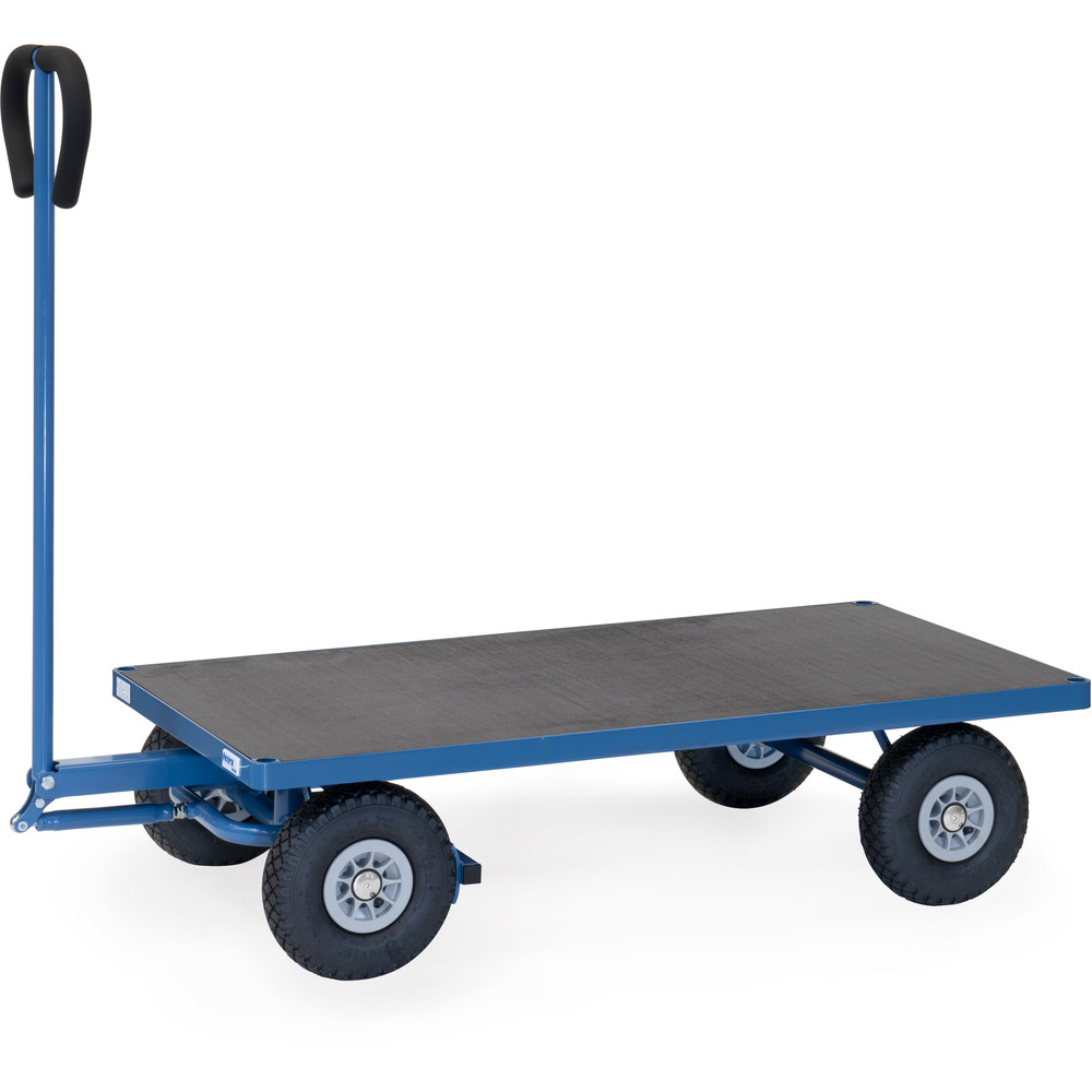 fetra® Hand cart 4001L - 2 axles pneumatic wheels