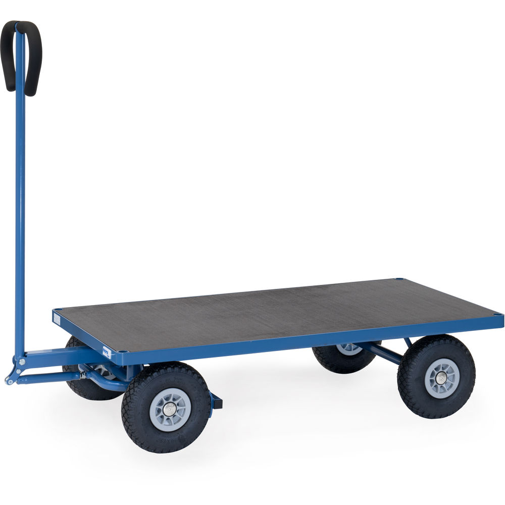 fetra® Hand cart 4001P - 2 axles pneumatic wheels