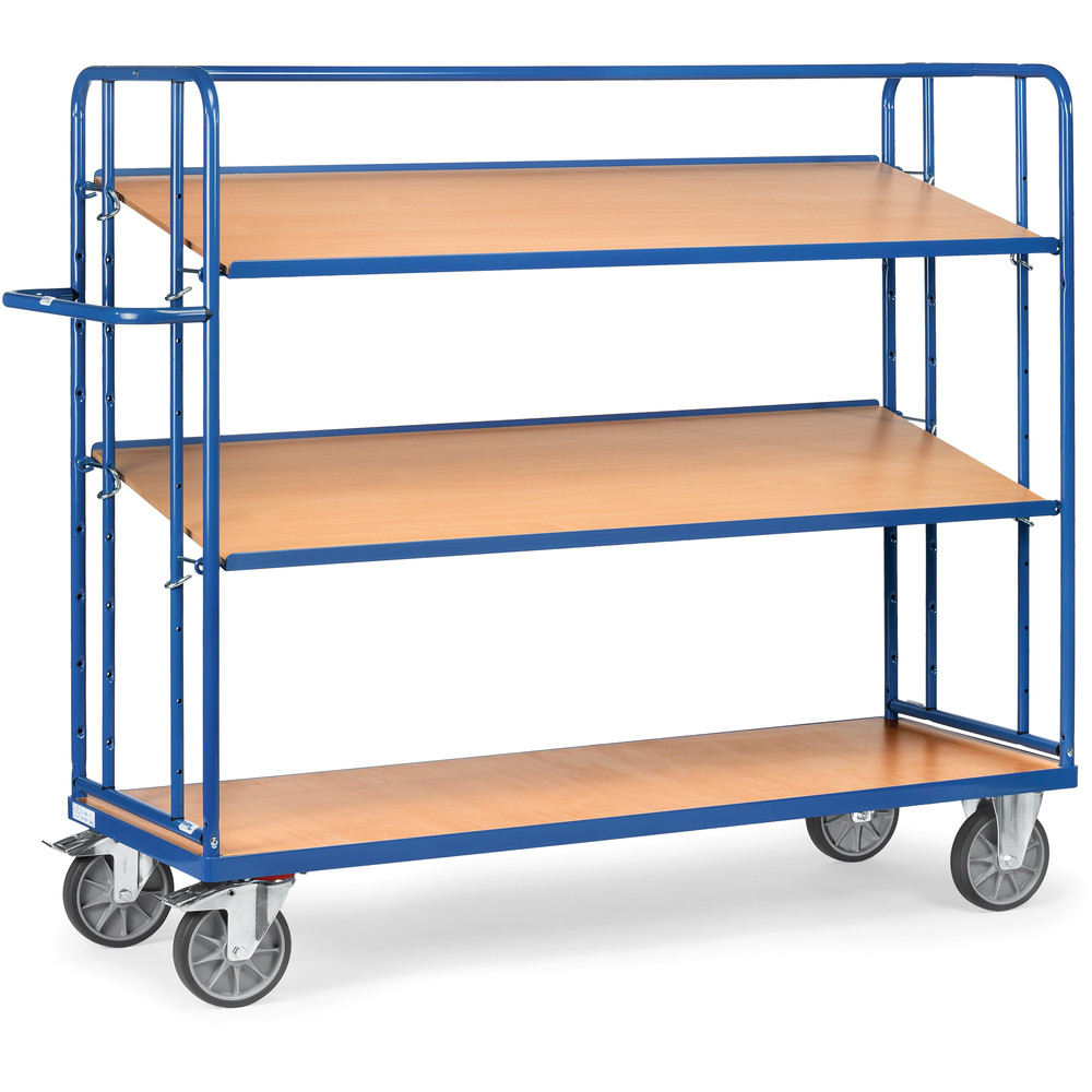 fetra® Shelved trolley with detachable shelves 4296