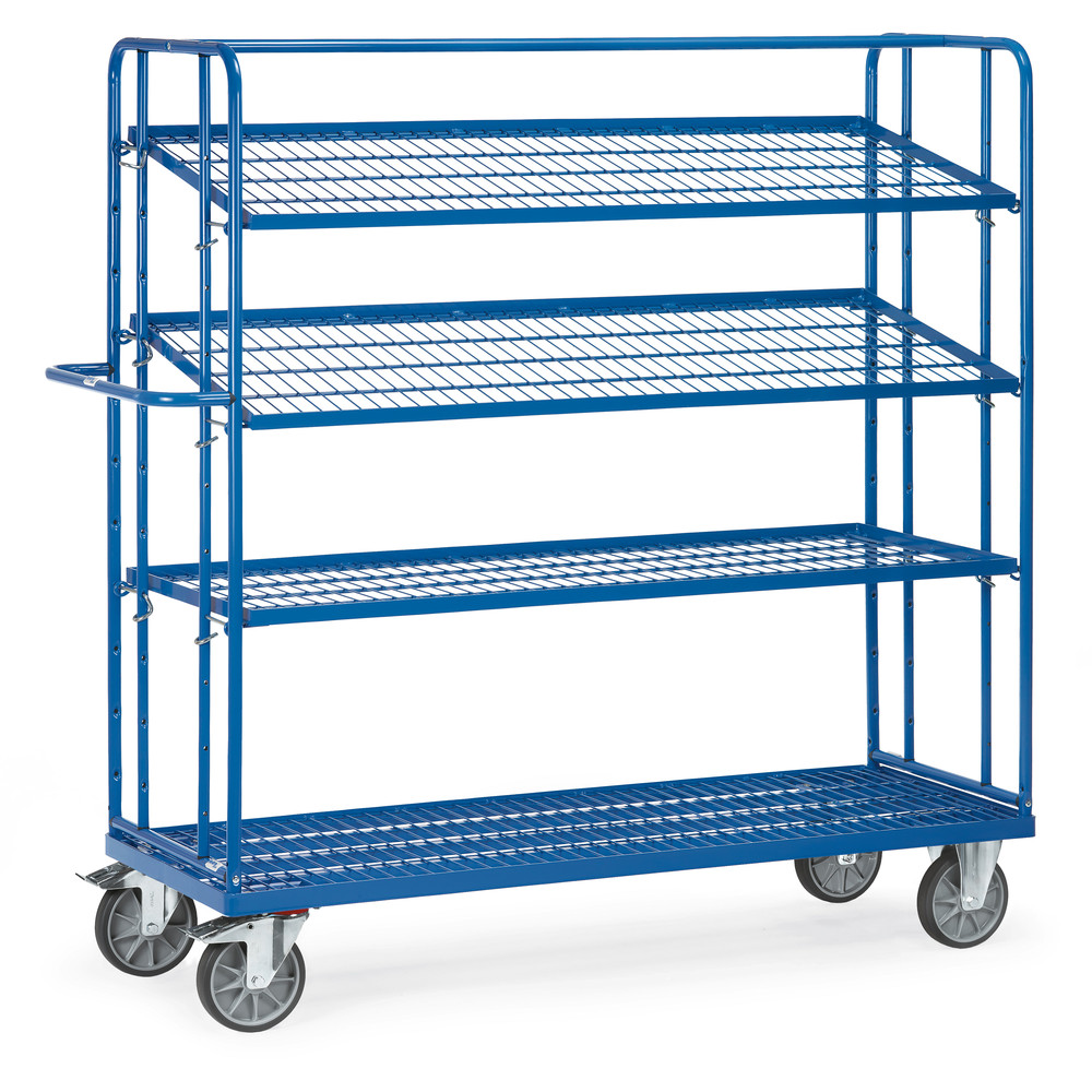 fetra® Shelved trolley with detachable shelves 4496