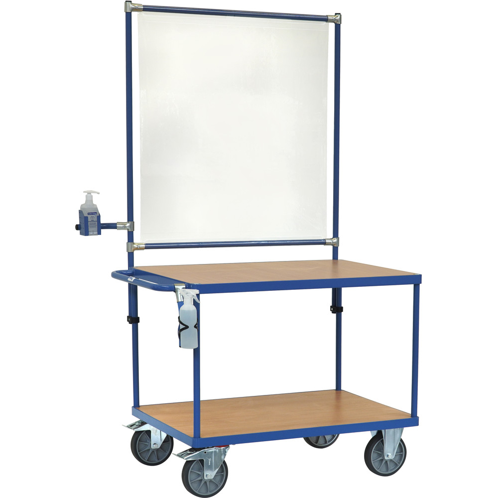 fetra® Table top cart with equipment for infection protection 