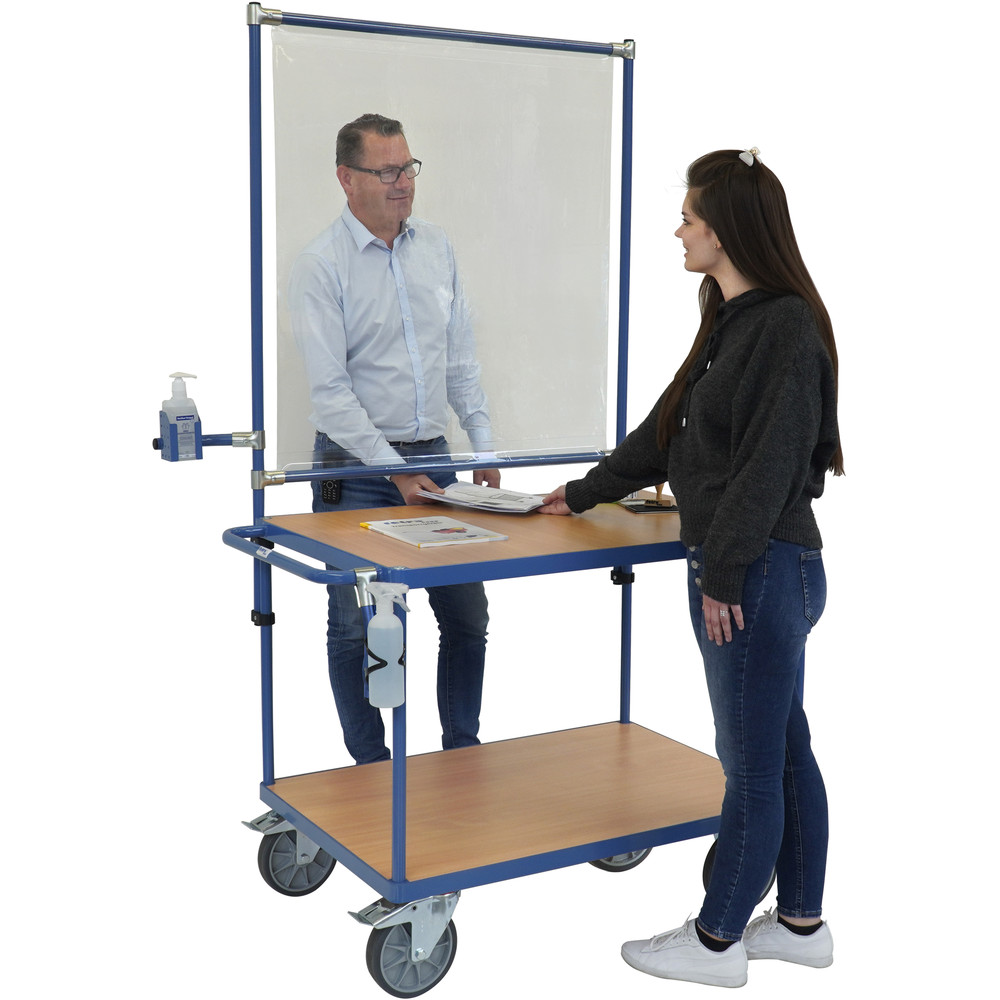 fetra® Table top cart with equipment for infection protection 