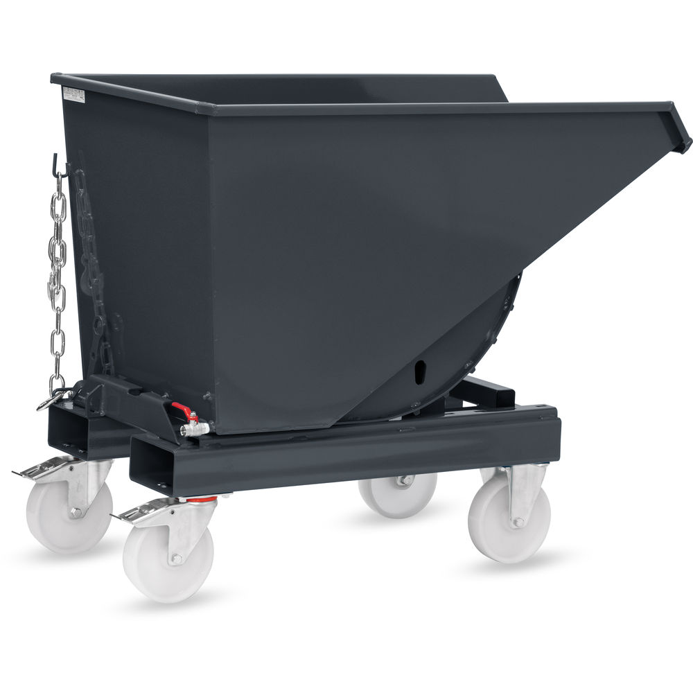 fetra® Self-tilting box with drainage tap and wheelset 6030AR-7016