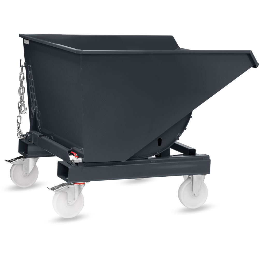 fetra® Self-tilting box with drainage tap and wheelset 6060AR-7016