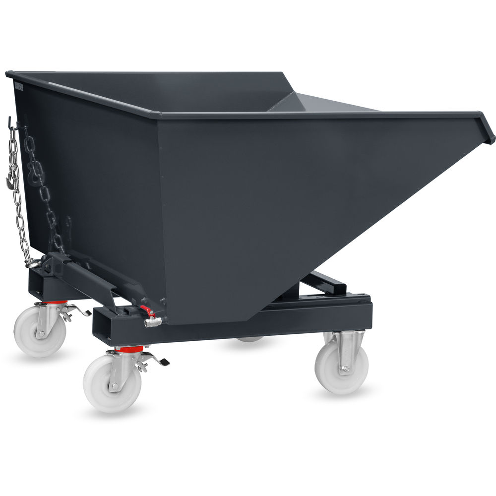 fetra® Self-tilting box with drainage tap and wheelset 6090AR-7016
