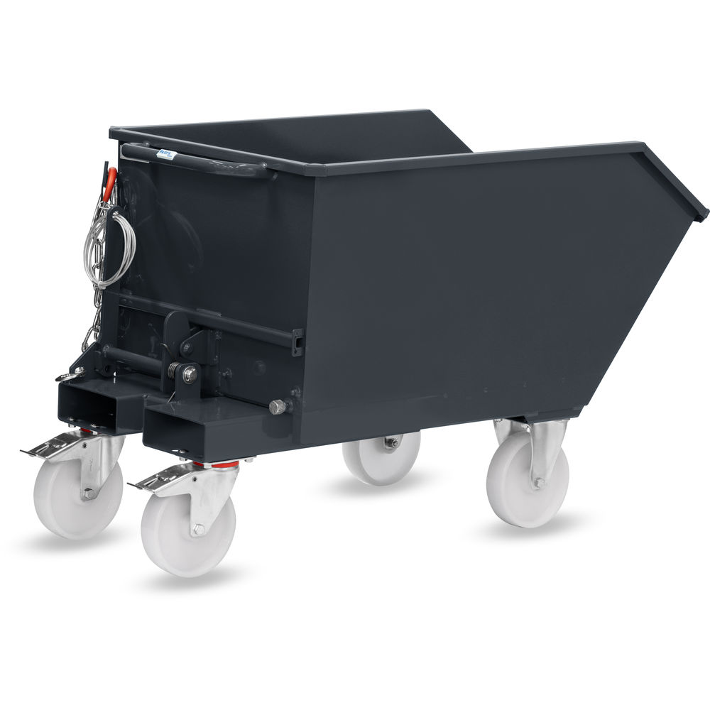 fetra® Tipping container with wheelset 6230R-7016