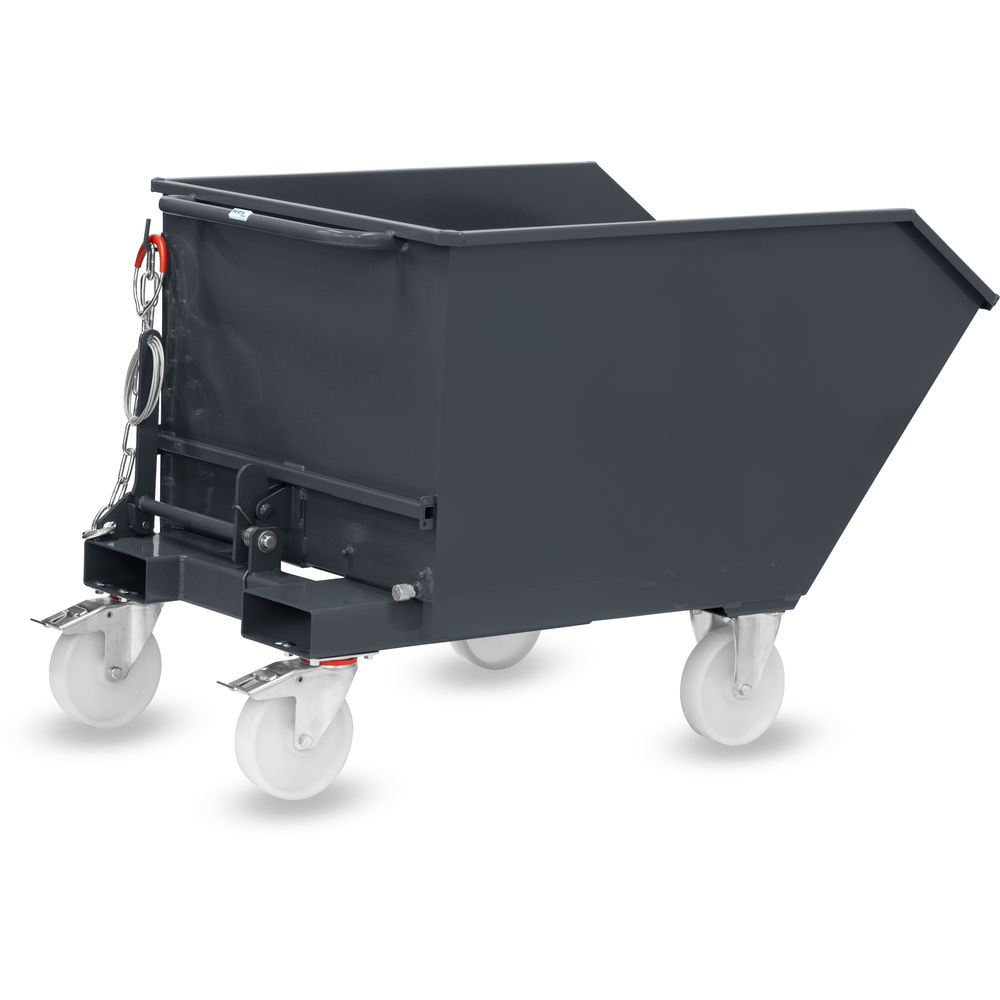 fetra® Tipping container with wheelset 6250R-7016