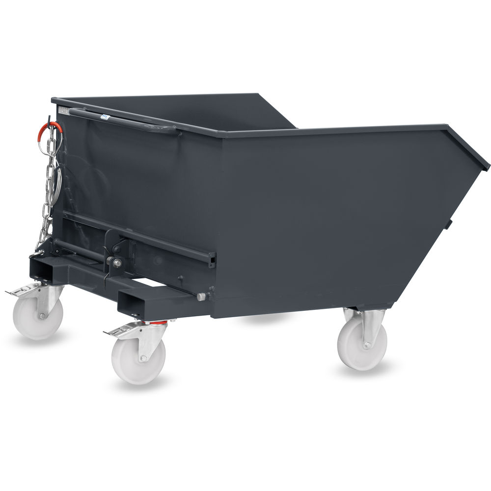 fetra® Tipping container with wheelset 6275R-7016