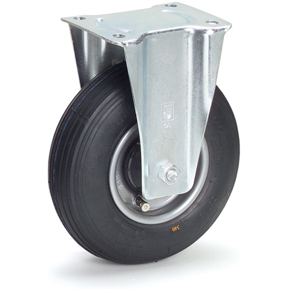 fetra® Fixed-wheel castor pneumatic wheel 220 x 70 mm