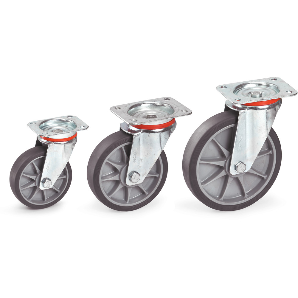 fetra® Swivel castor TPE 125 x 32 mm