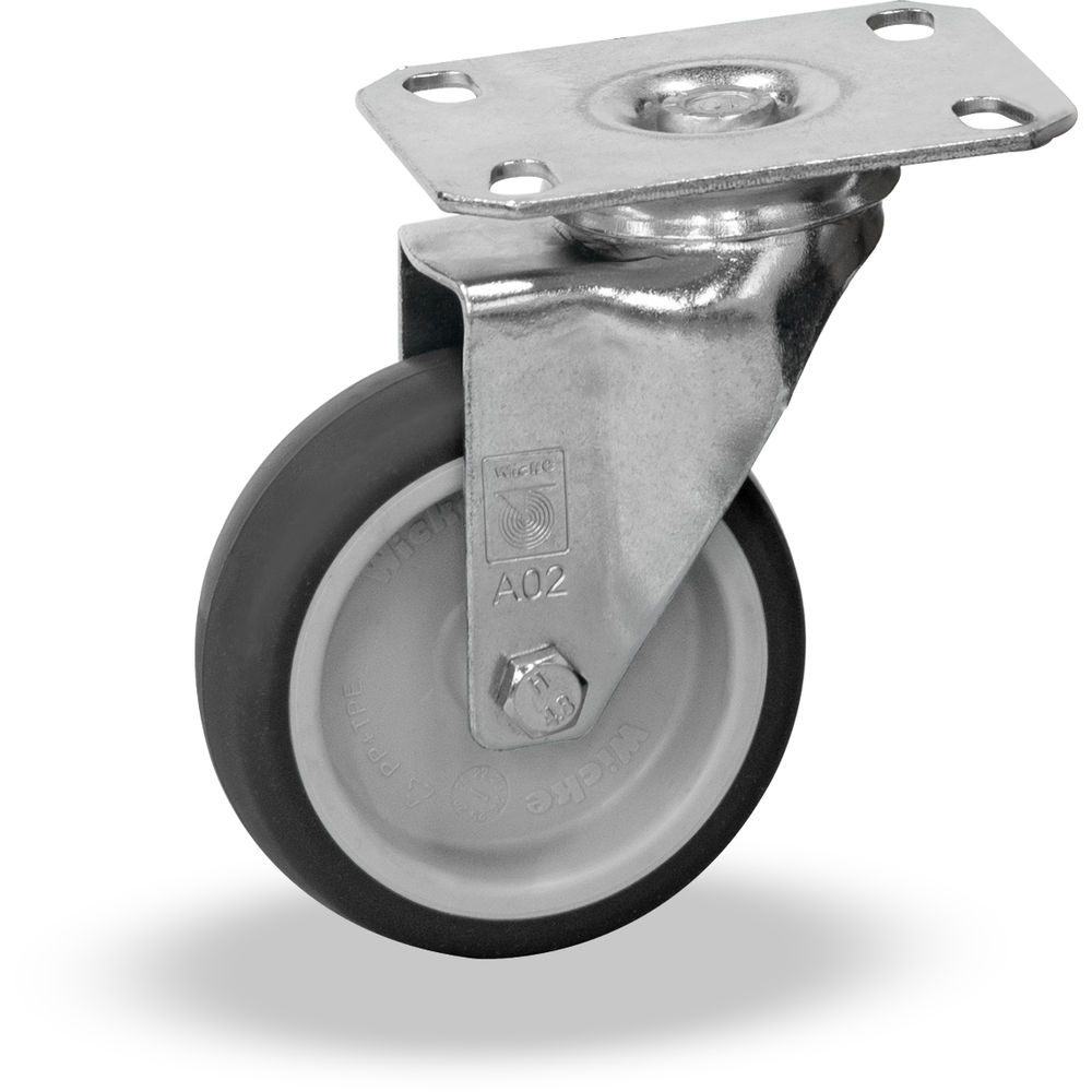 fetra® Swivel castor TPE 100 x 32 mm