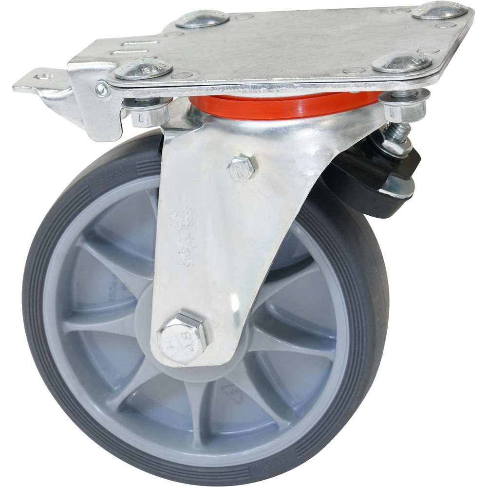 fetra® Swivel castor TPE for TOTALSTOP 160 x 40 mm