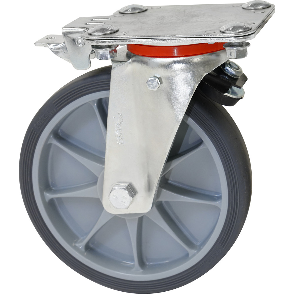 fetra® Swivel castor TPE for TOTALSTOP 200 x 40 mm