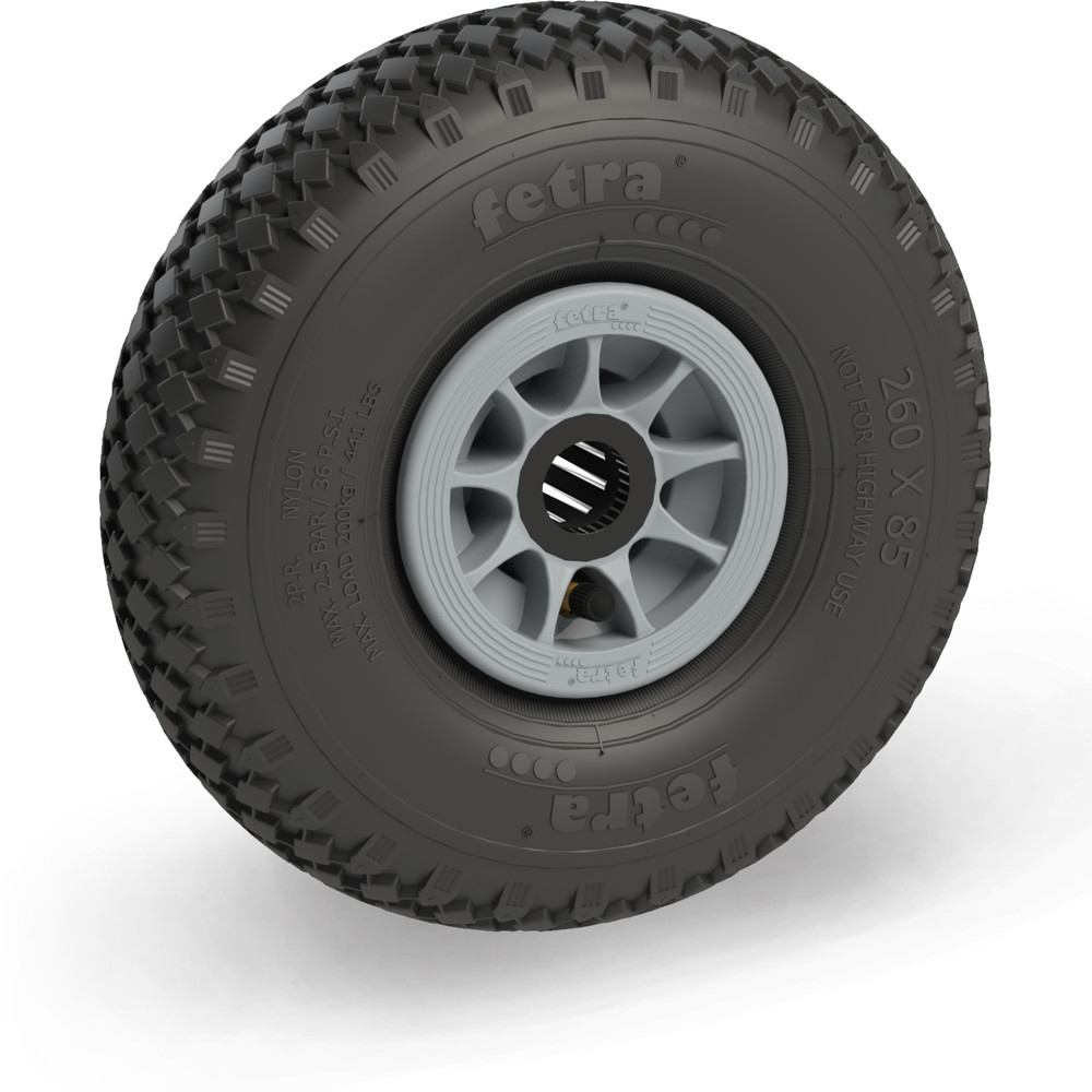 fetra® Pneumatic tyre 72107G - 260 x 85 mm