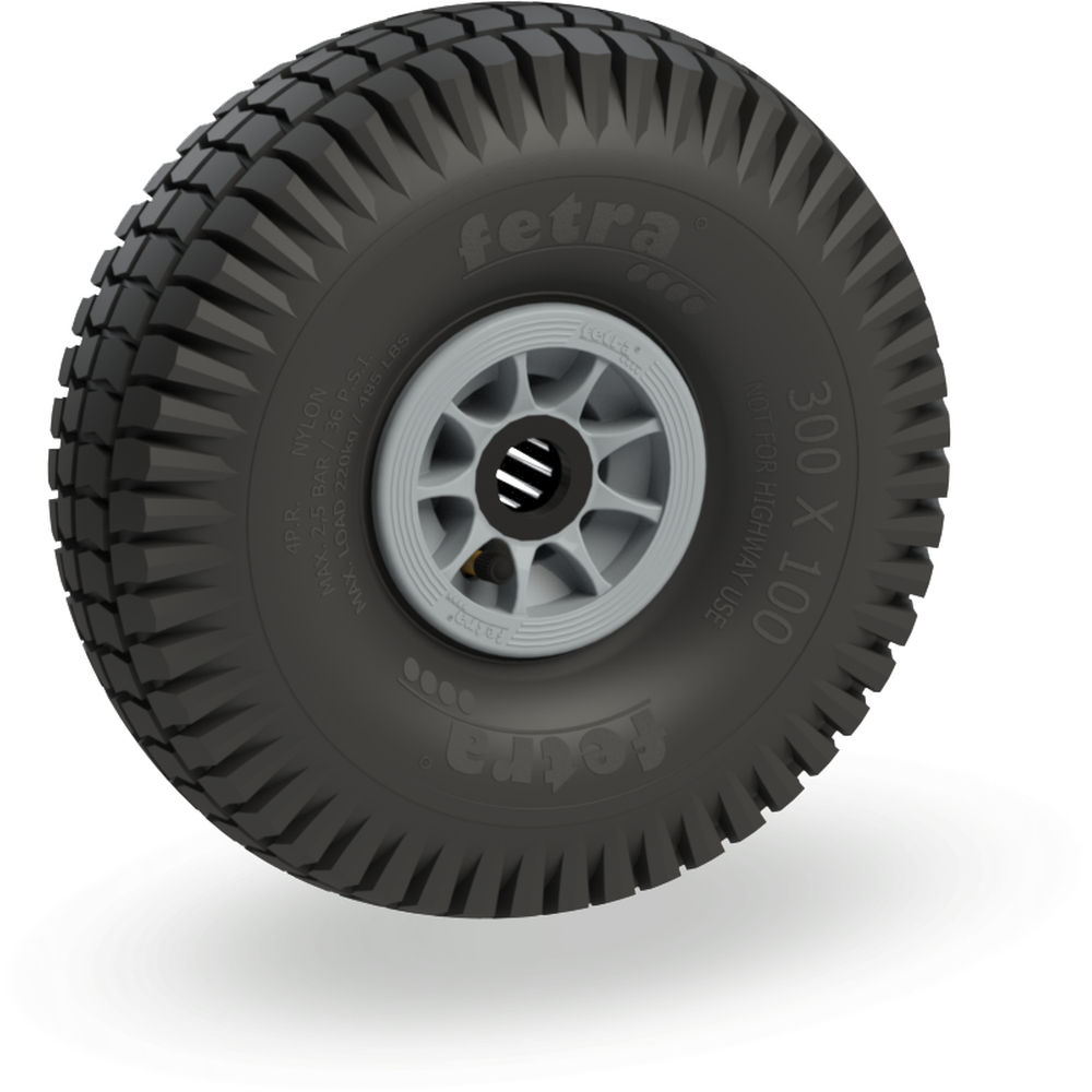 fetra® Pneumatic tyre 72116G - 300 x 100 mm