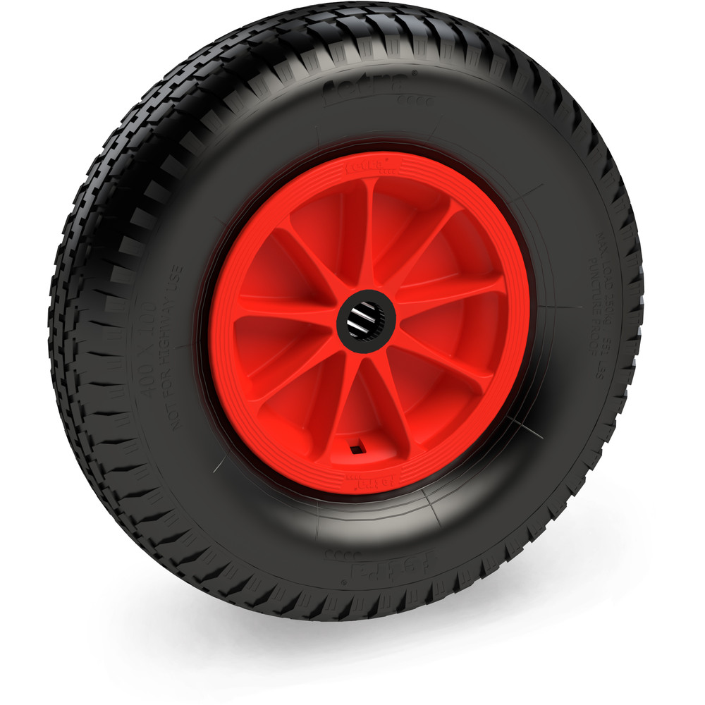 fetra® PU-tyre 72621R - 400 x 100 mm
