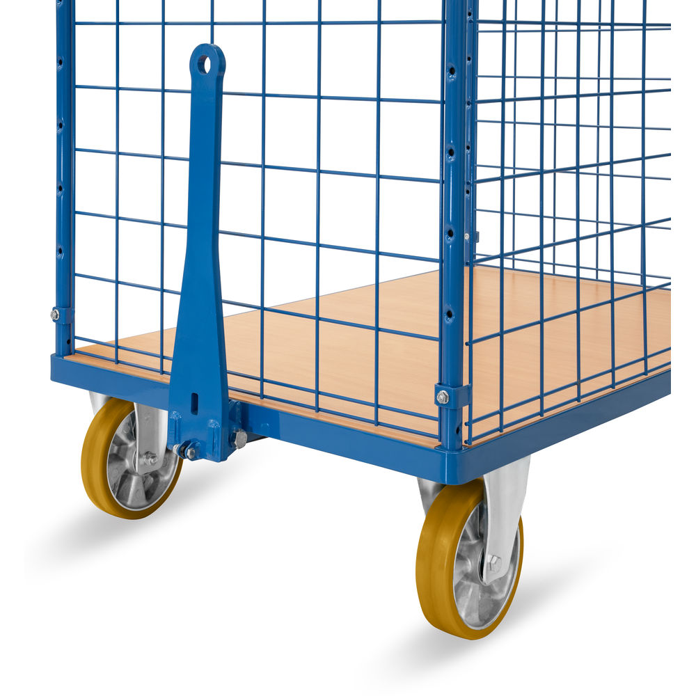 fetra® Shelved trolley with wire lattice 8413-RZ