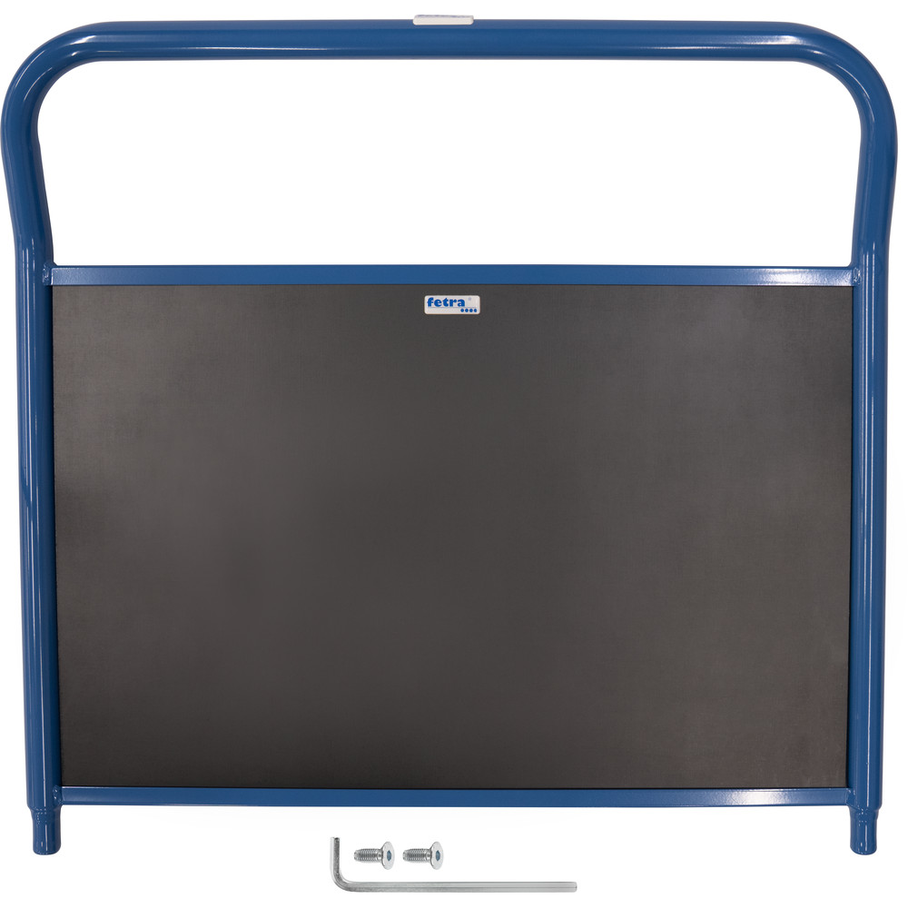 fetra® End wall with wood E12512SW for panelled end platform cart 12512 and 12522