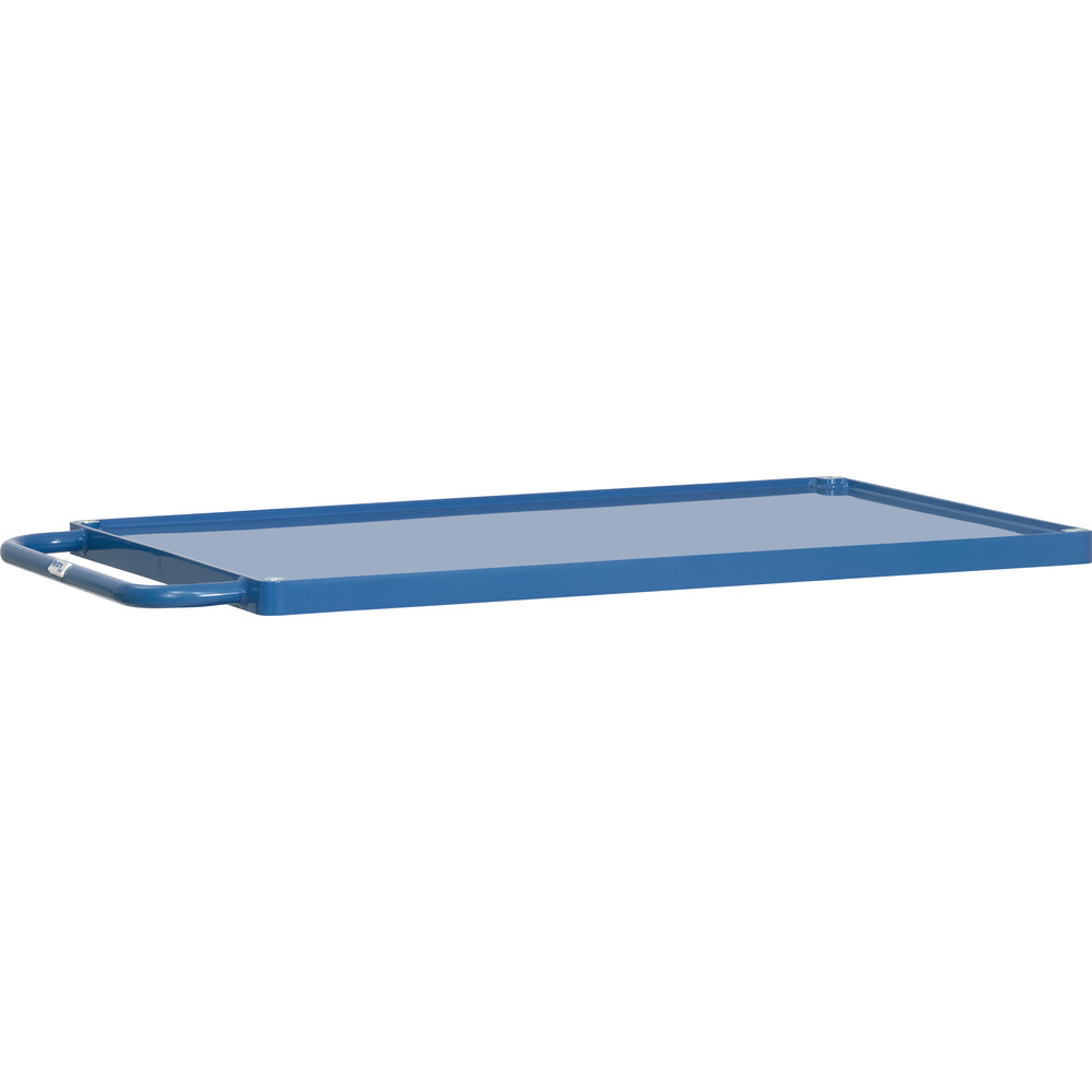 fetra® Table platform with steel plate trays E2401WTP for heavy table top carts