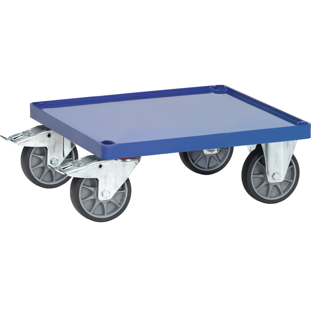 fetra® Driving frame with steel plate trays E2496WFR for heavy table top carts