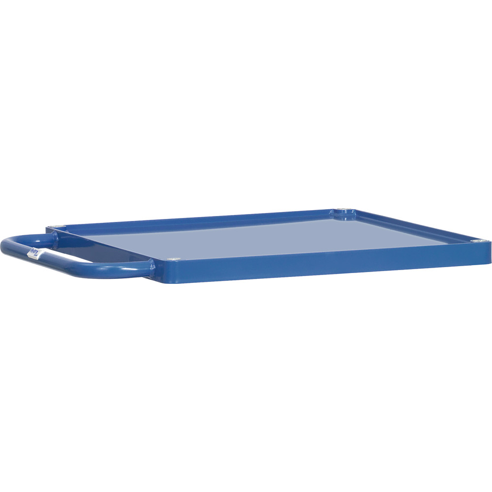fetra® Table platform with steel plate trays E2496WTP for heavy table top carts