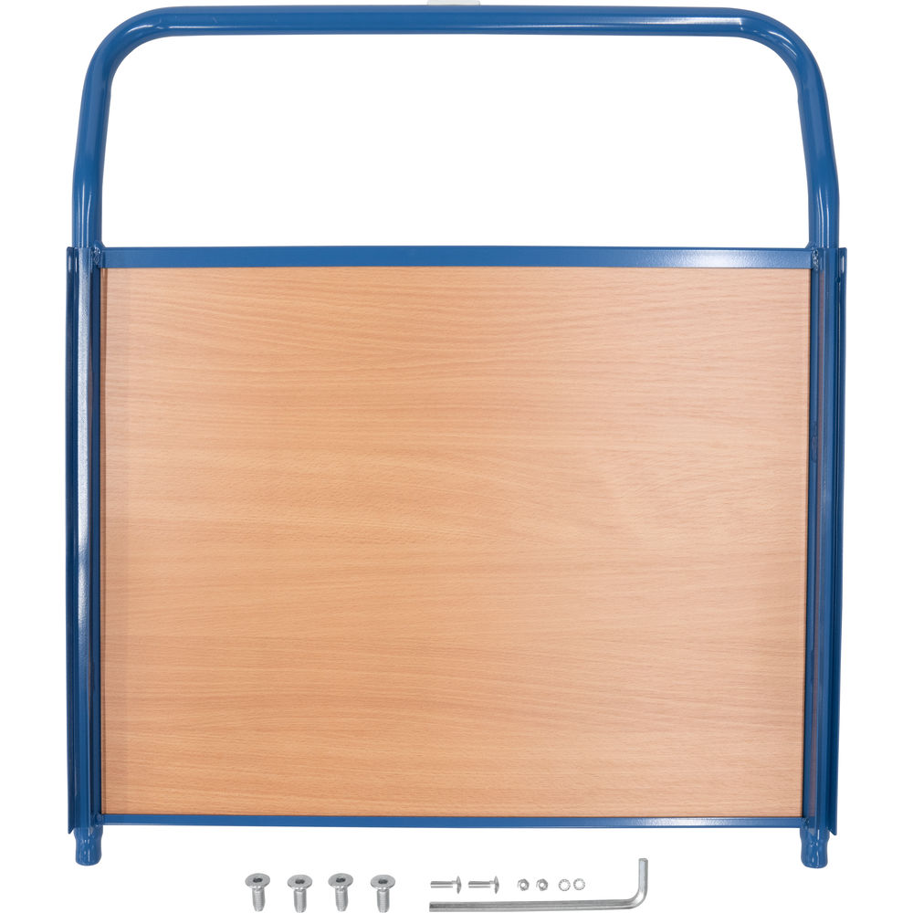 fetra® End wall with wood E2551SW for closed platform cart