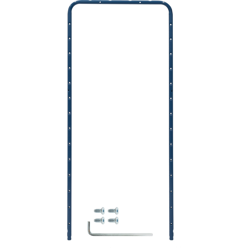 fetra® End bracket blue 600 mm for high fetra® shelved trolleys