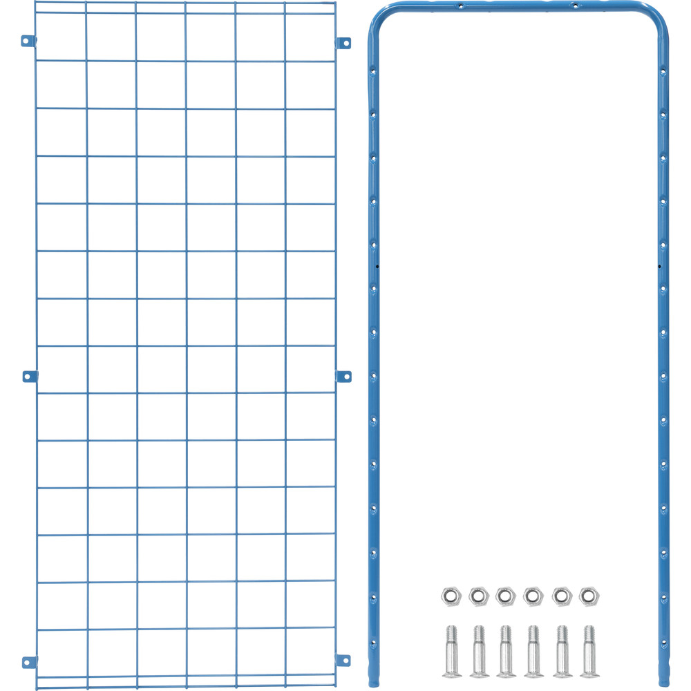 fetra® End wall for shelved trolleys E8582DSW high height